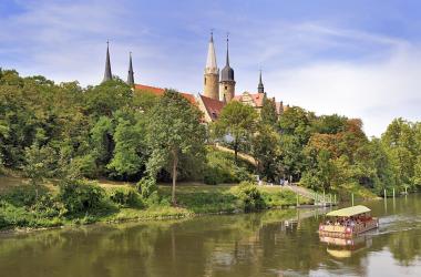 Schiffsanleger an der Saale