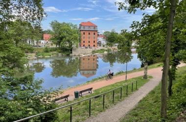 Saaleradweg in Merseburg